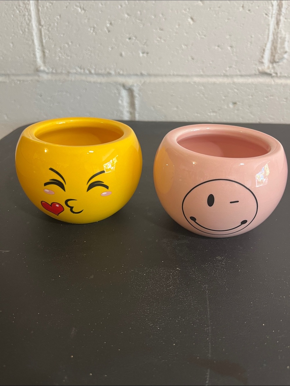 Choice of Emoji Tealight Holder/Small Succulent Planters